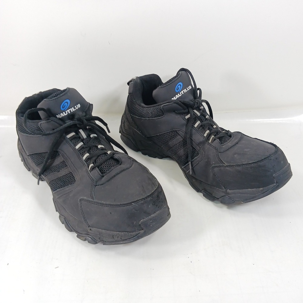 Nautilus N2102 D Guard Sport Safety Shoes Black Steel Toe Work ASTM Mens 10.5